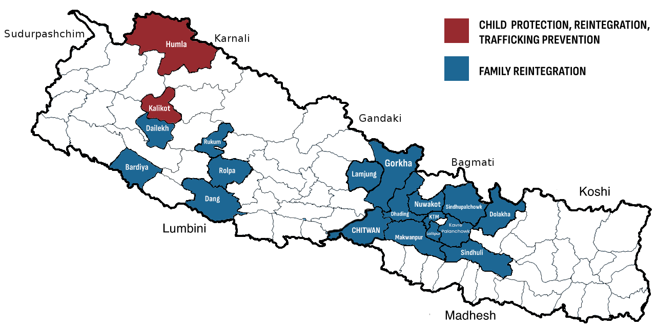 Map of Nepal